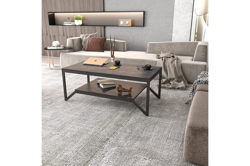 Andifli Sofabord 60x45,8x120 cm - Sort - Møbler - Borde - Sofabord