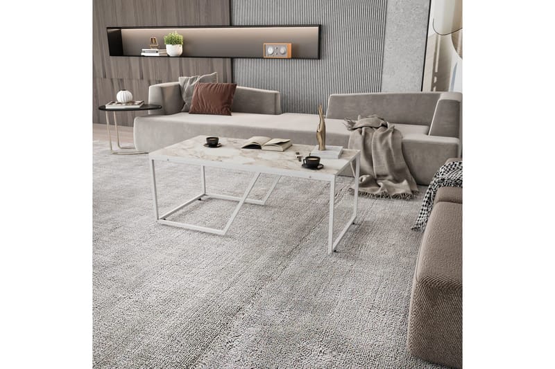 Andifli Sofabord 60x48x120 cm - Hvid - Møbler - Borde - Sofabord