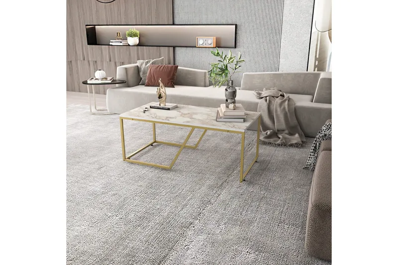 Andifli Sofabord 60x48x120 cm - Hvid - Møbler - Borde - Sofabord