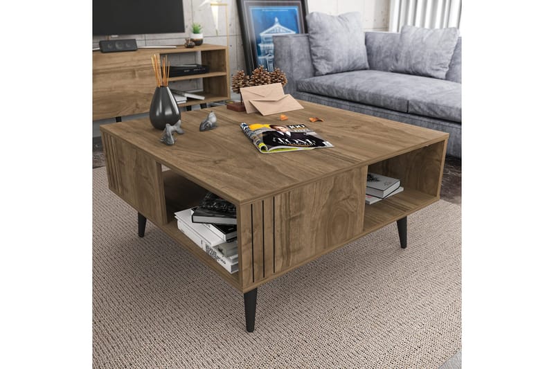 Andifli Sofabord 89,6x46,5x89,6 cm - Brun - Møbler - Borde - Sofabord