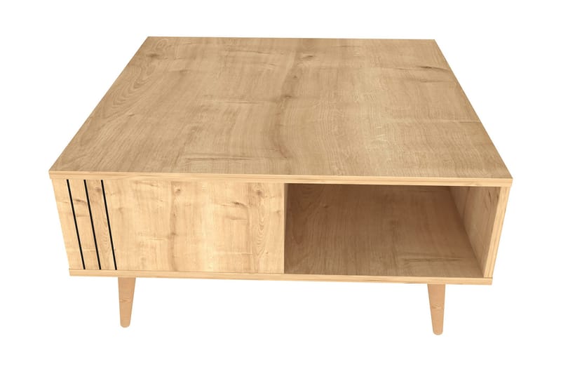 Andifli Sofabord 89,6x46,5x89,6 cm - Eg - Møbler - Borde - Sofabord