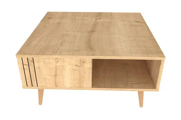 Andifli Sofabord 89,6x46,5x89,6 cm - Eg - Møbler - Borde - Sofabord