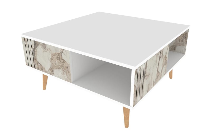 Andifli Sofabord 89,6x46,5x89,6 cm - Hvid - Møbler - Borde - Sofabord