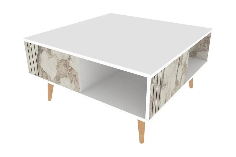 Andifli Sofabord 89,6x46,5x89,6 cm - Hvid - Møbler - Borde - Sofabord