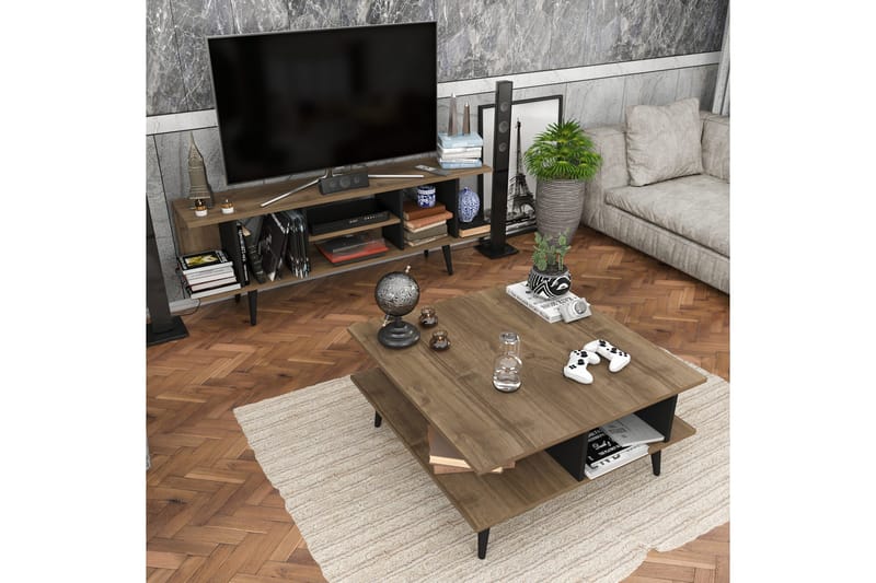 Andifli Sofabord 89x44x89 cm - Brun - Møbler - Borde - Sofabord