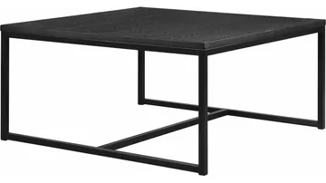 Sofabord Anish 100x100 cm Umonteret - Sortlakeret ask - Møbler - Borde - Sofabord