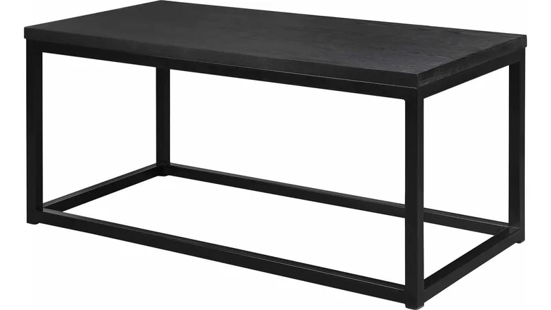 Sofabord Anish 94x47 cm Umonteret, Sortlakeret