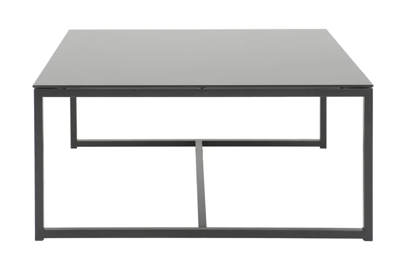 Ardler Sofabord 100 cm, Glas/Sort