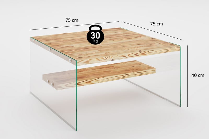 Assanisa sofabord 75 cm - Natur - Møbler - Borde - Sofabord
