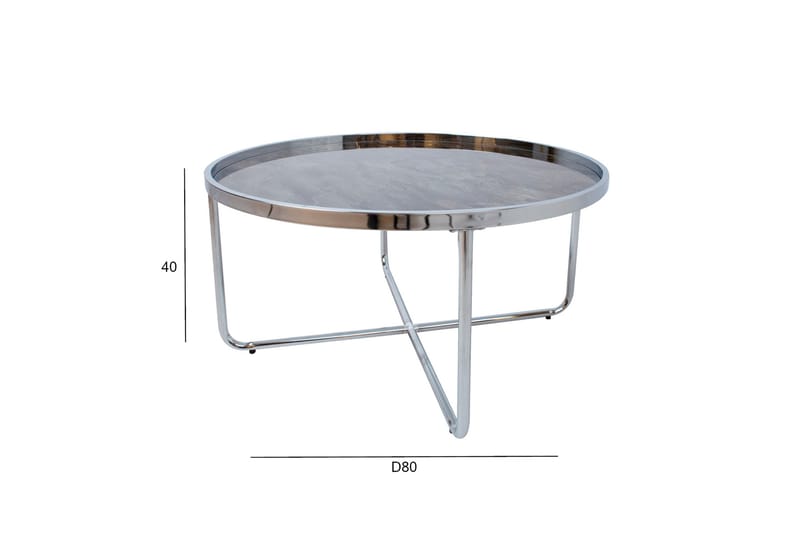 Astor Sofabord 80x40 cm Grå - Møbler - Borde - Sofabord