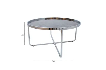 Astor Sofabord 80x40 cm Grå - Møbler - Borde - Sofabord