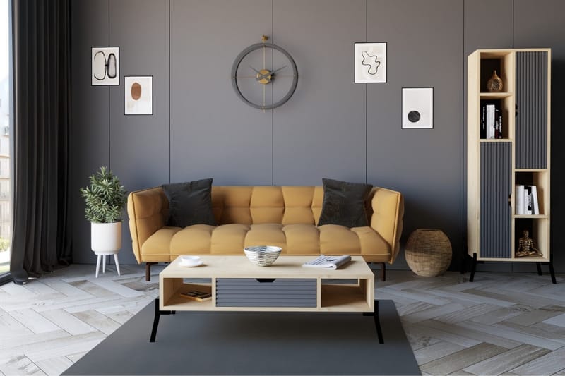 Athodna Sofabord 100x28,2x100 cm - Blå - Sofabord