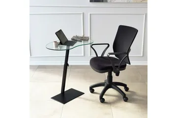 Athodna Sofabord 70x40x70 cm Oval - Sort - Møbler - Borde - Sofabord
