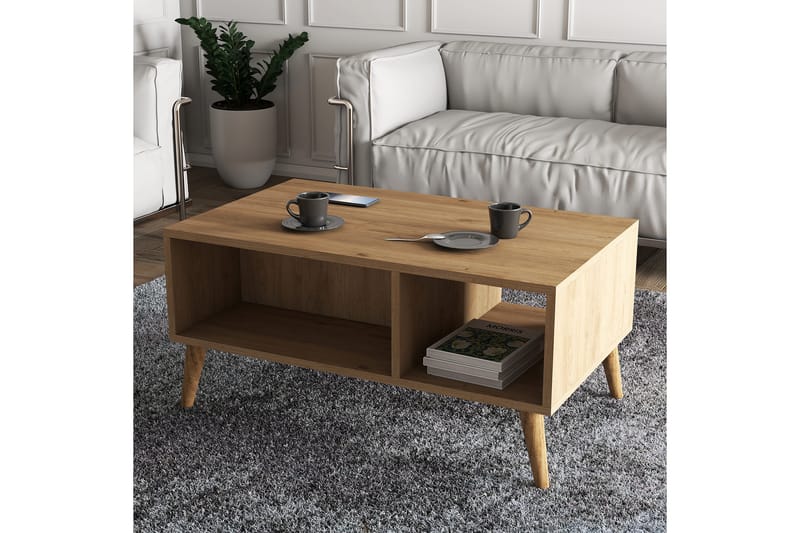 Athodna Sofabord 90x54x90 cm - Eg - Møbler - Borde - Sofabord