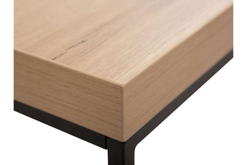 Barreras Sofabord 100 cm - Lysebrun/Sort - Møbler - Borde - Sofabord