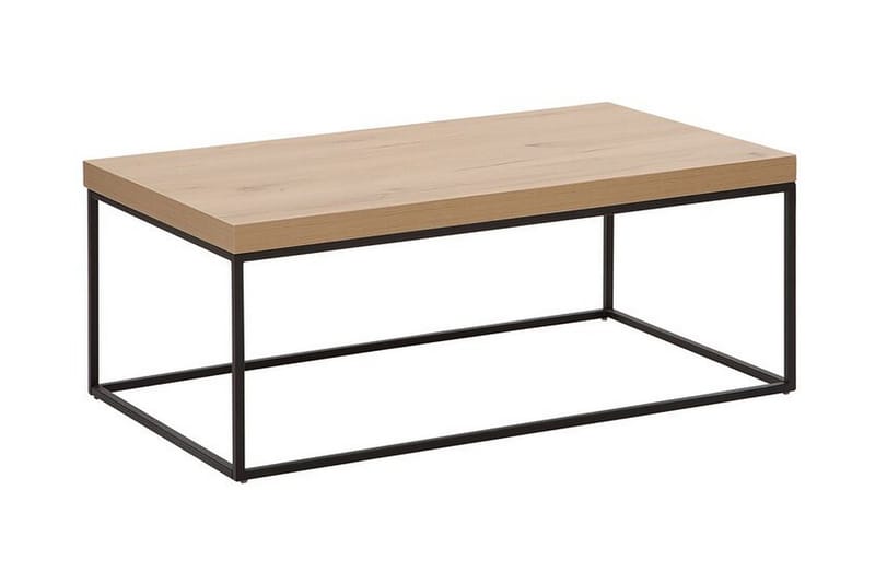 Barreras Sofabord 100 cm - Lysebrun/Sort - Møbler - Borde - Sofabord
