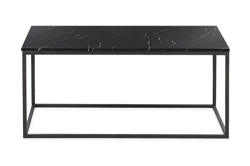Barreras Sofabord 100 cm Marmormønster - Sort - Møbler - Borde - Sofabord