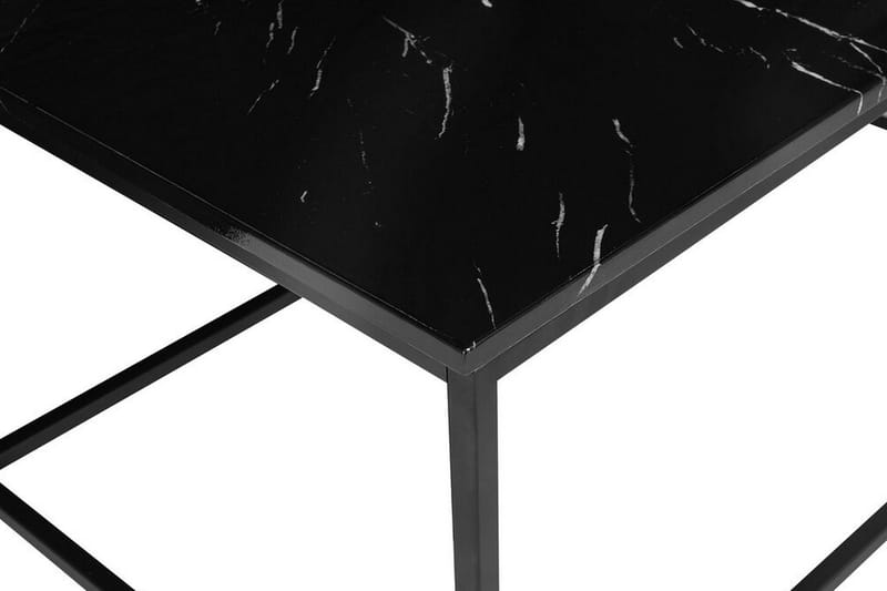 Barreras Sofabord 100 cm Marmormønster - Sort - Møbler - Borde - Sofabord