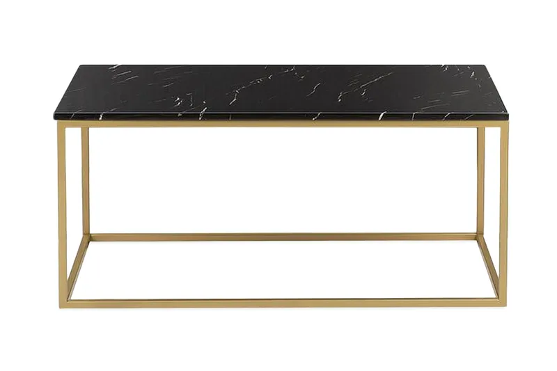 Barreras sofabord sort marmor mønster, Sort