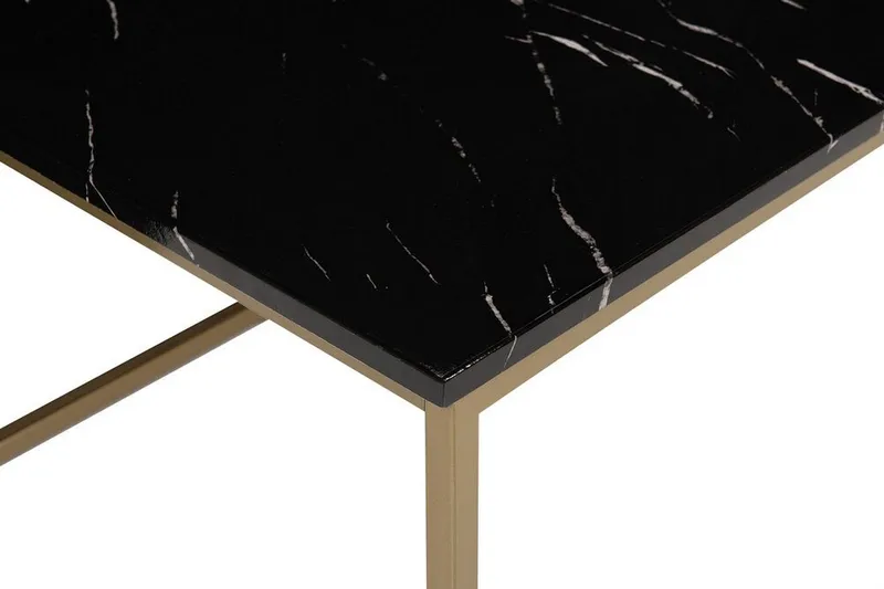 Barreras sofabord sort marmor mønster - Sort - Møbler - Borde - Sofabord