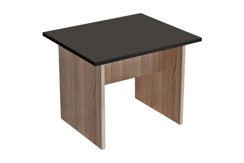 Barrock Sofabord 60 cm, Natur/Sort