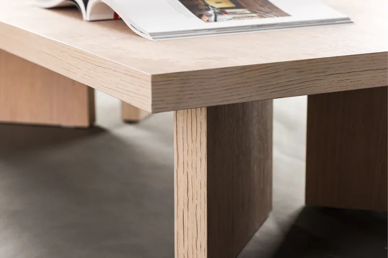 Bassholmen Sofabord 140x80 cm - Whitewash - Møbler - Borde - Sofabord