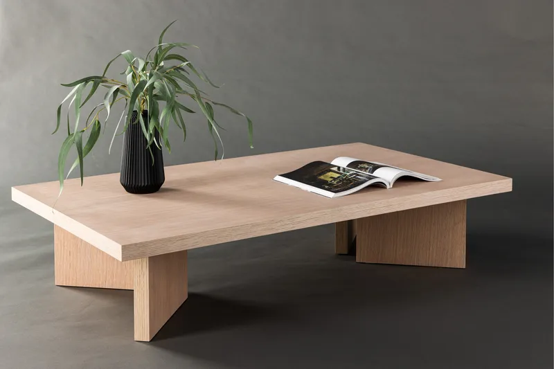 Bassholmen Sofabord 140x80 cm - Whitewash - Møbler - Borde - Sofabord