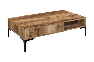 Bauksa Sofabord 105x32,6x105 cm - Brun - Møbler - Borde - Sofabord