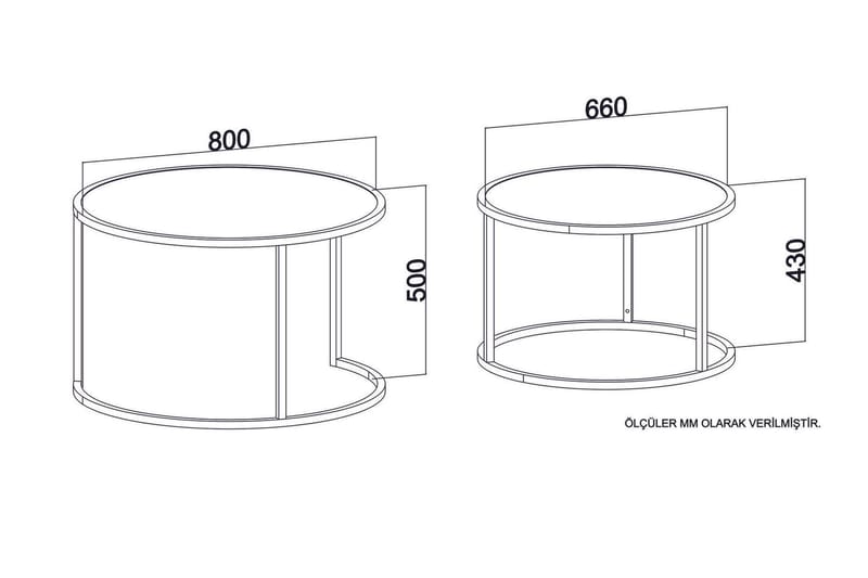 Bazra Indskudsbord - Hvid - Møbler - Borde - Sofabord