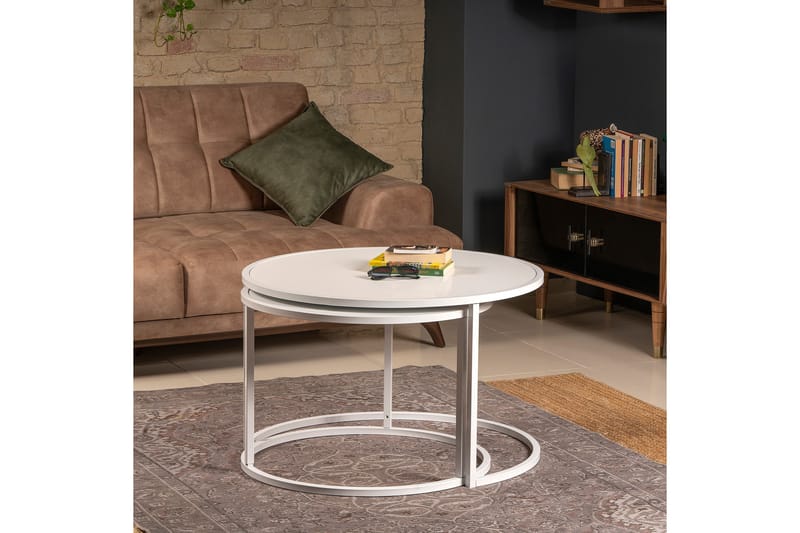 Bazra Indskudsbord - Hvid - Møbler - Borde - Sofabord