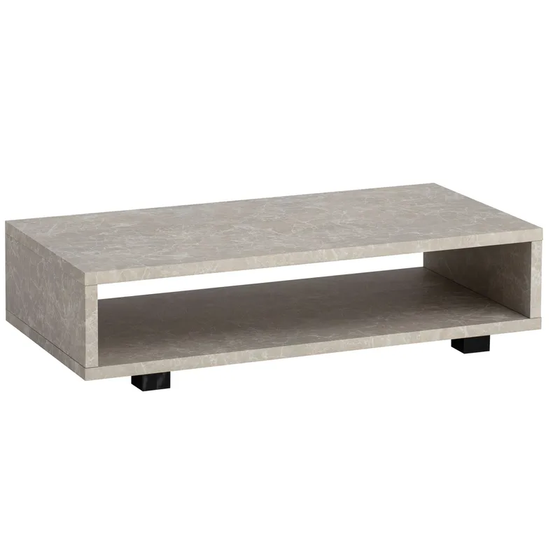 Belaro sofabord 100 cm, Sandgrå og sort