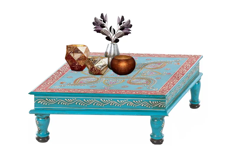 Bence Sofabord 40 cm - Mangotræ Turkis - Møbler - Borde - Sofabord