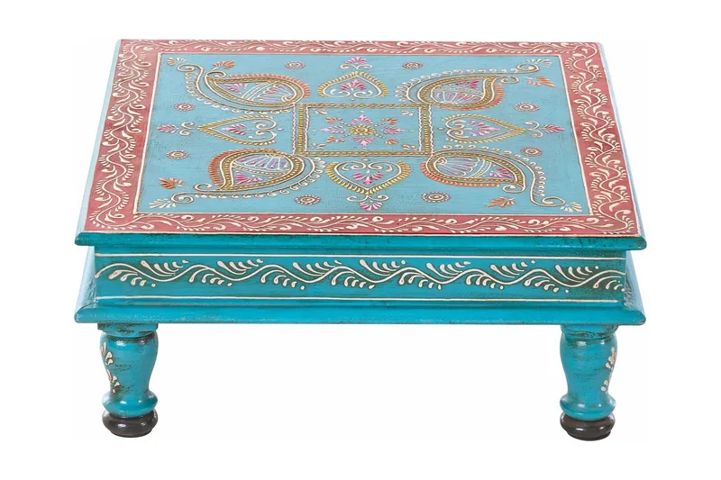 Bence Sofabord 40 cm, Mangotræ Turkis