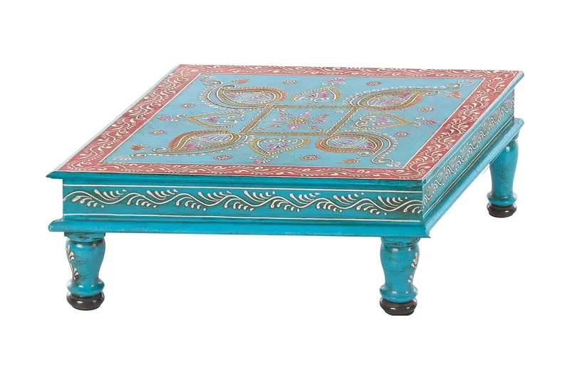 Bence Sofabord 40 cm - Mangotræ Turkis - Møbler - Borde - Sofabord