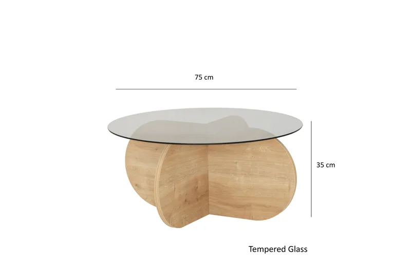 Bengul Sofabord 75 cm - Grå - Møbler - Borde - Sofabord