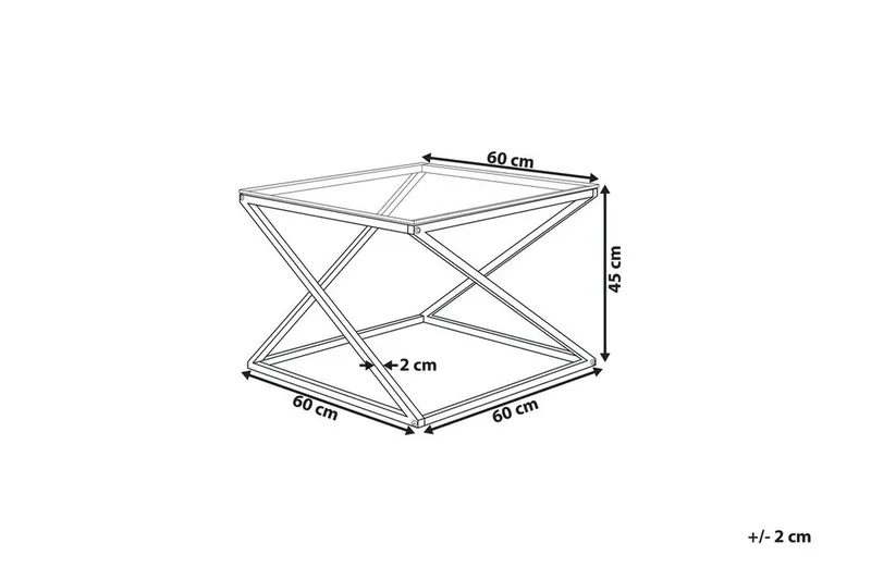 Beverly sofabord 60 cm - Sølv - Møbler - Borde - Sofabord