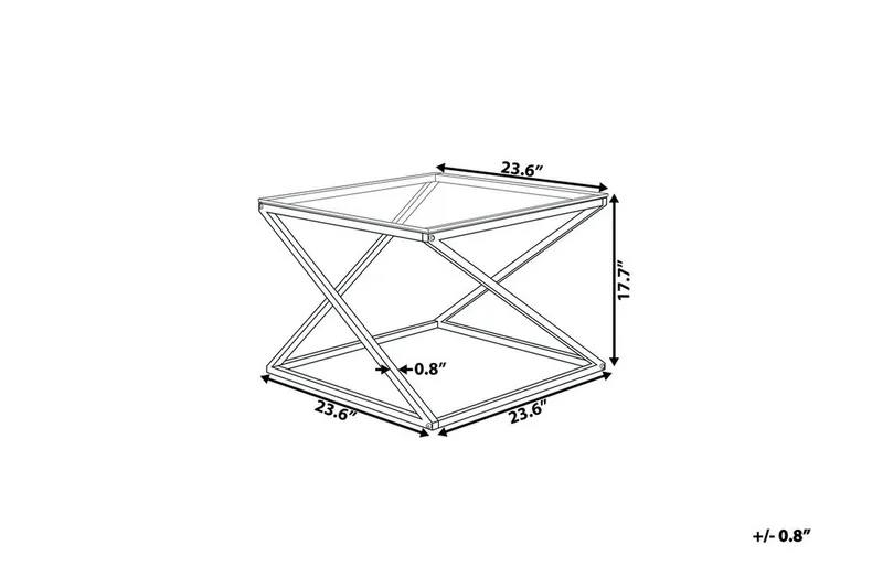 Beverly sofabord 60 cm - Sølv - Møbler - Borde - Sofabord