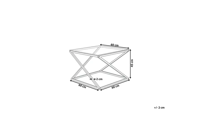 Beverly sofabord 60 cm - Sølv - Møbler - Borde - Sofabord