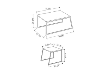 Bodsjö Indskudsbord 88 cm 2 Bord - Møbler - Borde - Sofabord
