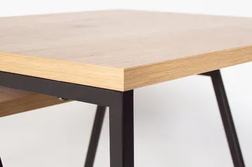 Bodsjö Rektangulært Indskudsbord 88 cm i Træ med Metalstel - Brun|Sort - Møbler - Borde - Sofabord