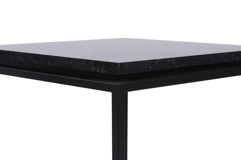 Bonegez Sofabord 45 cm Marmormønster - Sort - Møbler - Borde - Sofabord