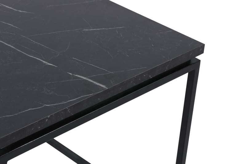 Bonegez Sofabord 45 cm Marmormønster - Sort - Møbler - Borde - Sofabord