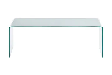 Bonisiolo rektangulært sofabord i glas 110 cm - Transparent - Møbler - Borde - Sofabord