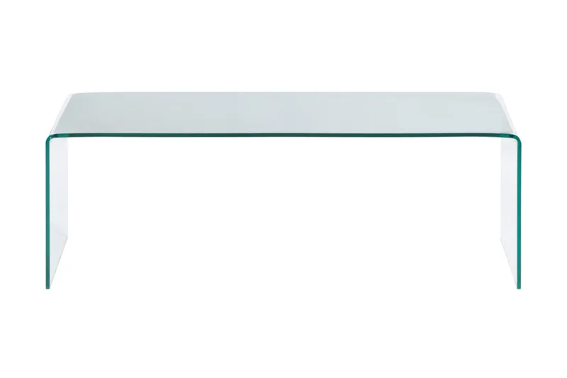 Bonisiolo rektangulært sofabord i glas 110 cm, Transparent