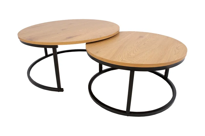 Britu Indskudsbord 2 st Natur/Sort, undefined