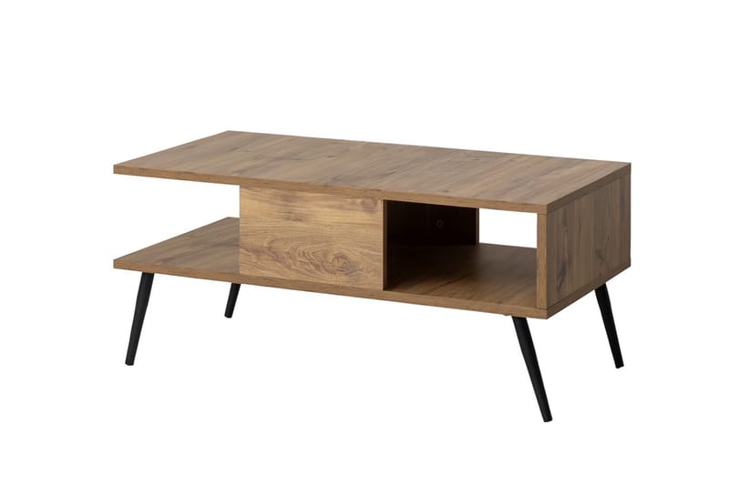 Bukle Sofabord 90 cm - Brun/Sort - Møbler - Borde - Sofabord