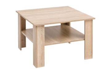 Bulanda Sofabord 60 cm med Opbevaring Hylde - Natur - Møbler - Borde - Sofabord