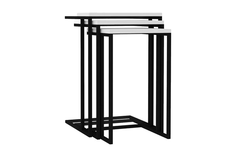 Bulskoll Indskudsbord 40x61,8x40 cm - Hvid - Møbler - Borde - Sofabord