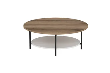 Burata Sofabord 90 cm - Oak/Hvid - Møbler - Borde - Sofabord