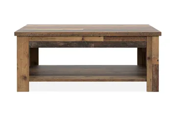 Cadle Sofabord 110 cm med Opbevaring Hylde - Brun - Møbler - Borde - Sofabord
